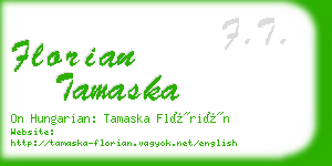 florian tamaska business card